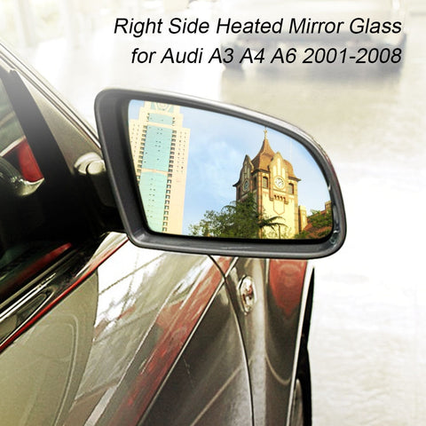 '+6 24.02
Right Side Heated Electric Wing Door Mirror Glass for Audi A3 A4 A6 2001-2008