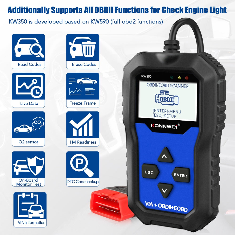 OBD2 Diagnostic Scanner VAG Cars Scan Tool For VW Audi Skoda ABS Airbag Reset Oil Service Light EPB Diagnostic Tool For VAG Volkswagen