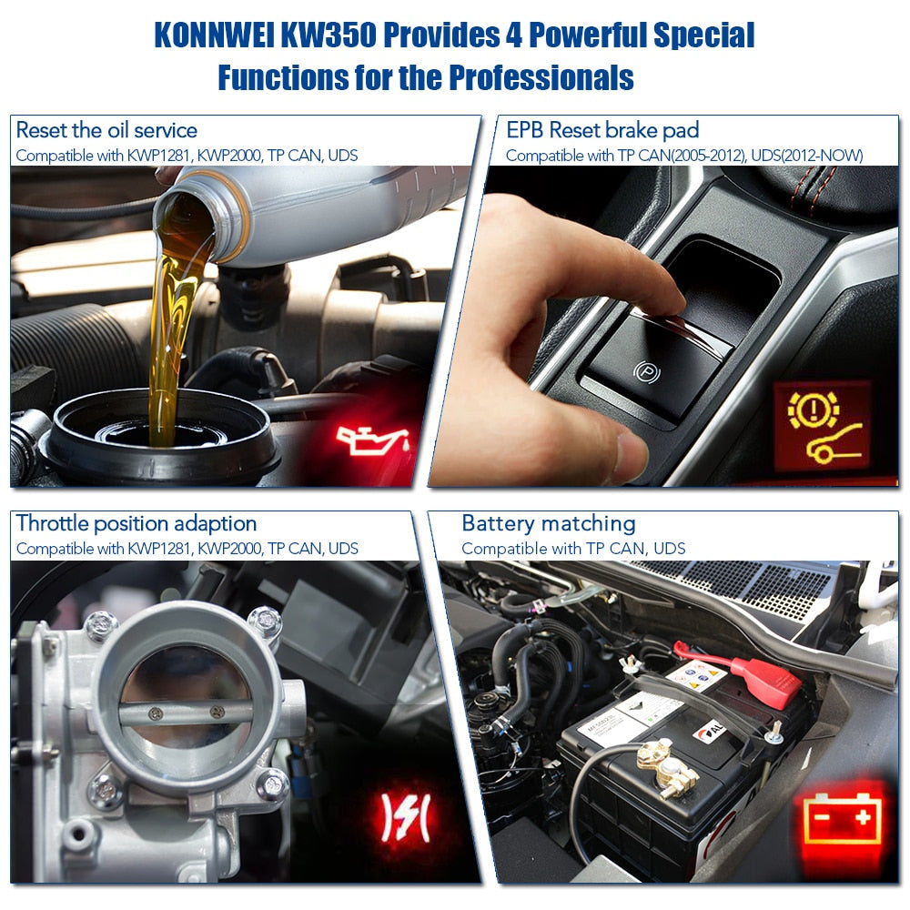 OBD2 Diagnostic Scanner VAG Cars Scan Tool For VW Audi Skoda ABS Airbag Reset Oil Service Light EPB Diagnostic Tool For VAG Volkswagen