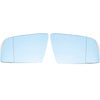Right Side Blue Heated Electric Wing Mirror Glass For BMW 5 E60 E61 2003-2010