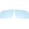 Right Side Blue Heated Electric Wing Mirror Glass For BMW 5 E60 E61 2003-2010