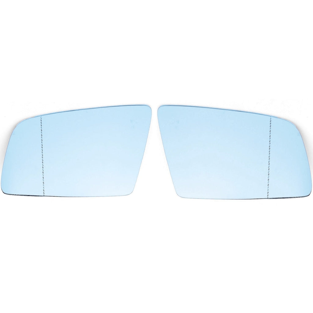 Right Side Blue Heated Electric Wing Mirror Glass For BMW 5 E60 E61 2003-2010