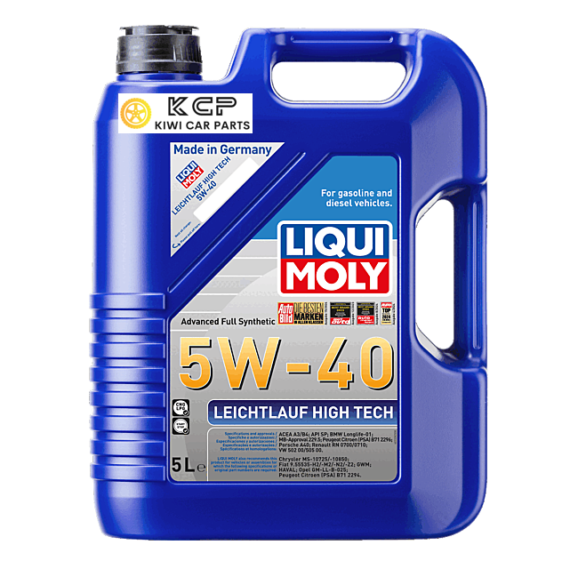 LIQUI MOLY Engine Oil For VW Golf MK5 gti Pirelli gtx Audi A3 S3 A4 A5 2.0T FSI TFSI  Leicht­lauf High Tech 5W-40 5W40 5L SKU 2328 KCP 
KIWI CAR PARTS buy in nz LOCAL STOCK AUCKLAND warehouse buy online in nz fast delivery best price oil cheap price