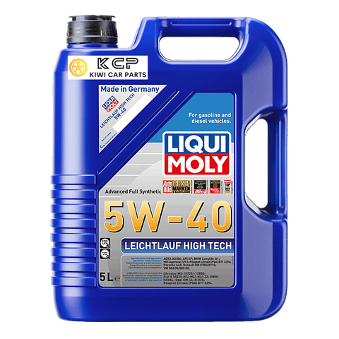 LIQUI MOLY Engine Oil For VW Golf MK5 gti Pirelli gtx Audi A3 S3 A4 A5 2.0T FSI TFSI  Leicht­lauf High Tech 5W-40 5W40 5L SKU 2328 KCP 
KIWI CAR PARTS buy in nz LOCAL STOCK AUCKLAND warehouse buy online in nz fast delivery best price oil cheap price