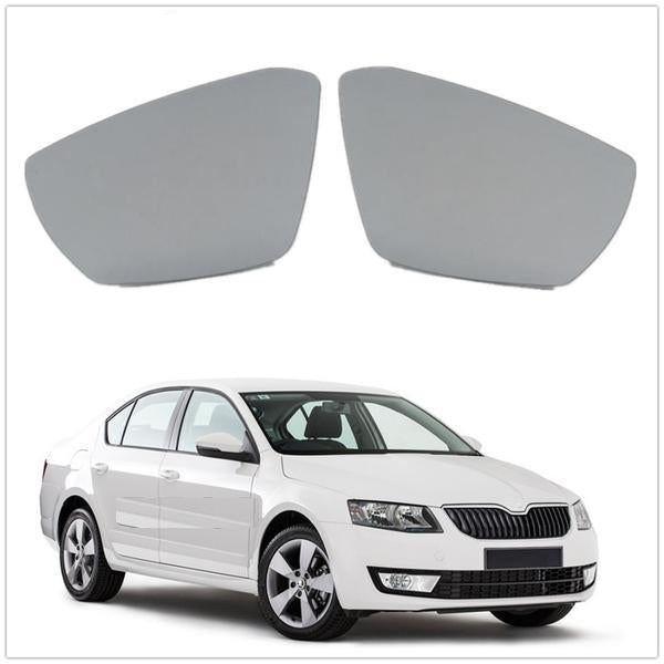 LEFT Side Mirror Glass For Skoda Octavia A7 Mk3 (5E) Sedan & Combi 2013 - 2017
