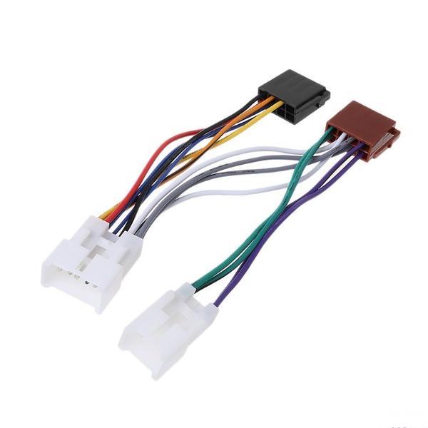 **GRAB A DEAL** Compatible with Toyota ISO Harness Stereo Kit Wiring + Trim Side Brackets compatible with TOYOTA, LEXUS