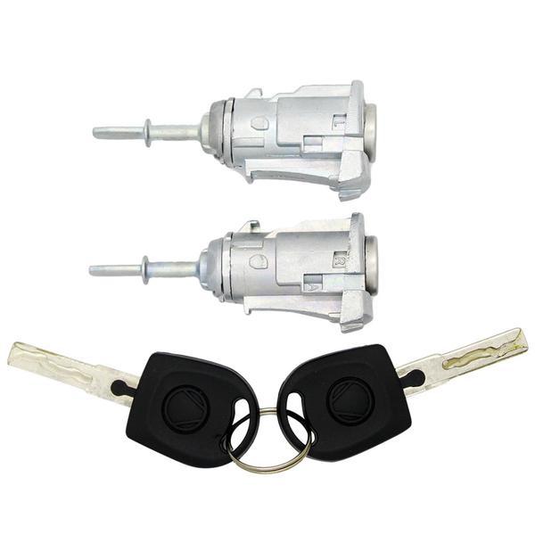 VW GENUINE 2 KEYS COMPLETE DOOR LOCK BARREL CYLINDER FOR VW GOLF 4 IV MK4 BORA A6 SKODA FABIA POLO 1997-2003
