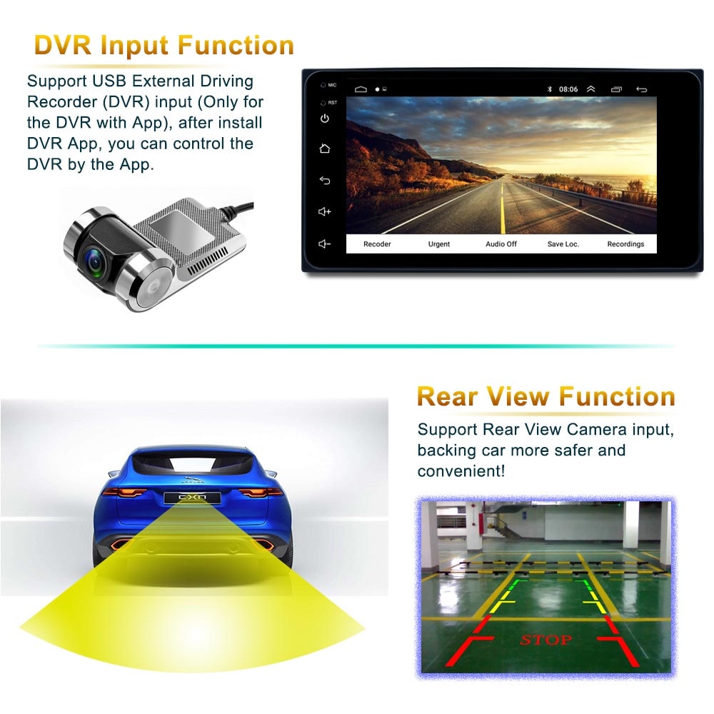 **SPECIAL** Android 7'' CarPlay / Android Auto Compatible with Toyota 2 Din GPS Navigation Camera Car Radio Multimedia Video Player Bluetooth For Toyota