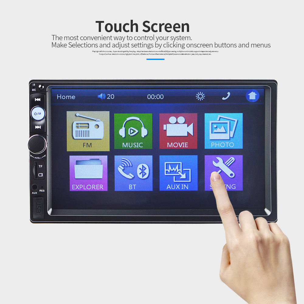 **SPECIAL** Car Stereo Double DIN Head Unit with Rear View Camera, Wired Apple CarPlay Android Auto, Bluetooth
