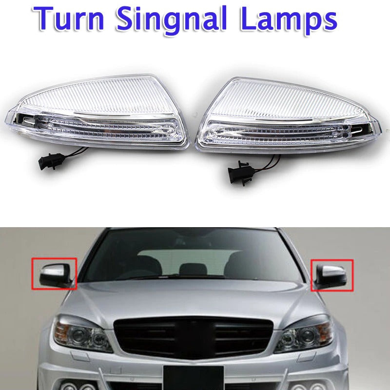 Left+Right LED Rearview Mirror Turn Signal Light suitable for Mercedes-Benz Viano VITO W639 W204 S204 A2048200721 A2048200821