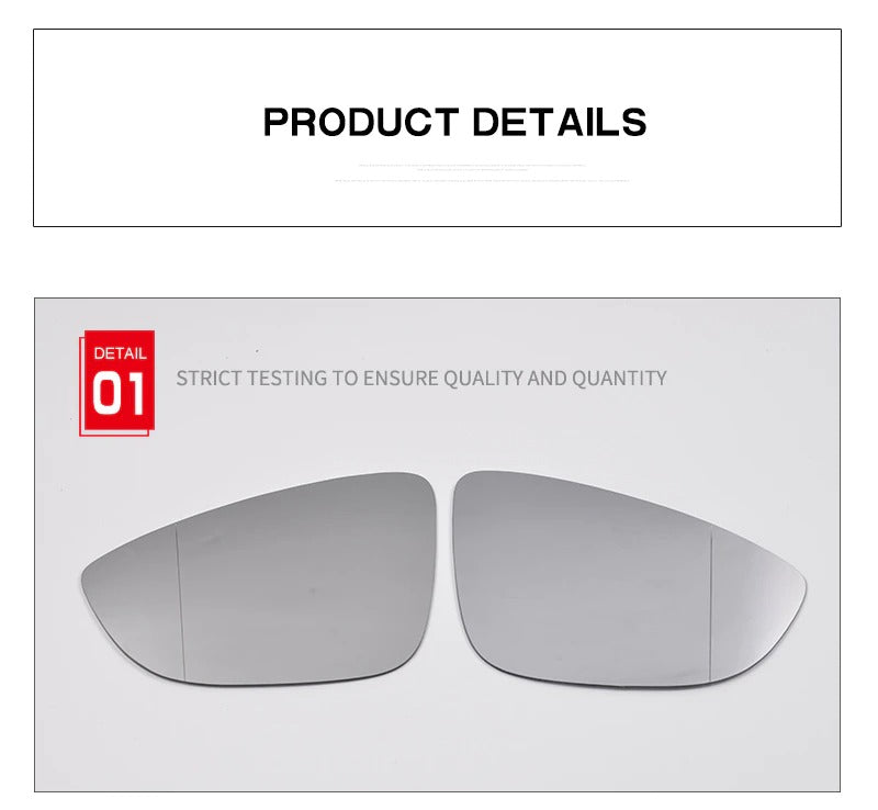 RIGHT Hand Car mirror glass for VW EOS(2006-10) JETTA IV(10-14) PASSAT(10-14) SCIROCCO(08-11) BEETLE(11-15)
