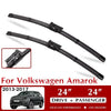 Front Car Wiper Blades suit for Volkswagen VW Amarok 2013 2014 2015 2016 2017 Windshield Windscreen Window 24"+24" 600mm RHD