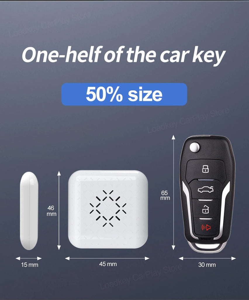 3.0 Mini Wireless Carplay Adapter for Hyundai Peugeot Honda Infiniti Chevrolet Renault Megane Seat for 98% Models IOS