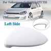 VW Golf MK7 Golf 7 GTI TSI 2014-2018 Front Left White Rearview Side Wing Mirror Cap Cover