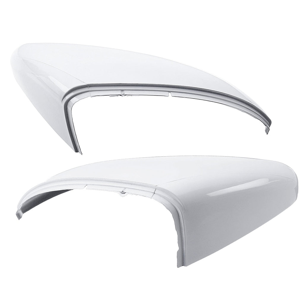 White Left Mirror Cover For VW MK7 Golf 7 GTI TSI 2014-2018 Front Left White Rearview Side Wing Mirror Cap Cover