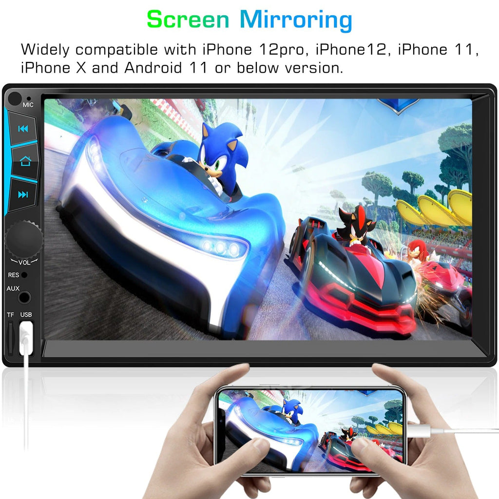 2din Car Radio Touch Screen Car Mp5 Player USB SD Bluetooth Mirror Link 2 Din Autoradio Stereo 7 Inch For Universal