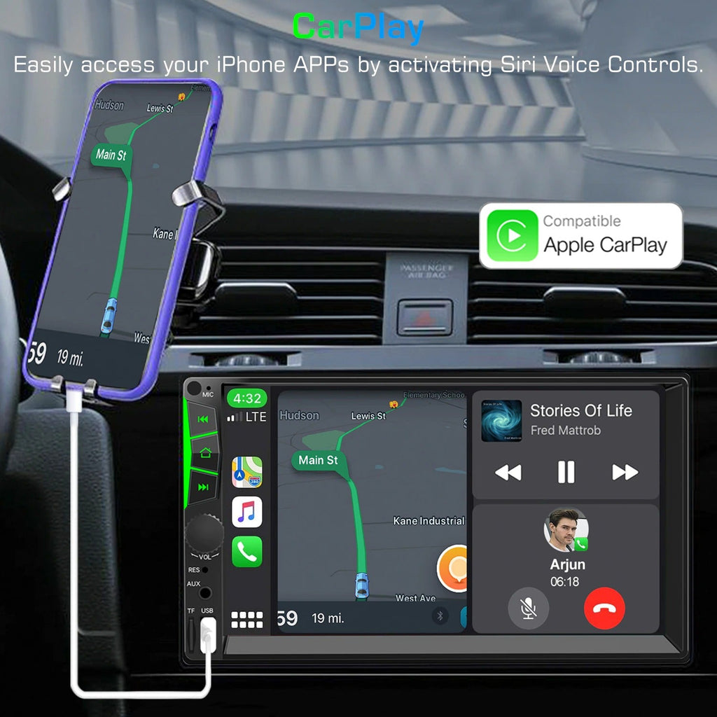 2din Car Radio Touch Screen Car Mp5 Player USB SD Bluetooth Mirror Link 2 Din Autoradio Stereo 7 Inch For Universal