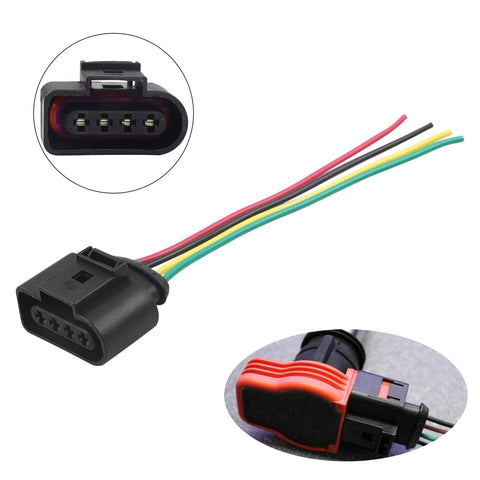 Ignition Coil Connectors Repair Harness Wiring Plug Suitable for Audi A3 A4 A5 A6 A8 TT VW Passat Jetta Golf Touareg 1J0973724 4B0973724