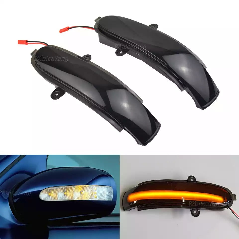 Dynamic Indicator Blinker Suit For Mercedes Benz C Class W203 S203 CL203 2001-2007 LED Turn Signal Side Mirror Light