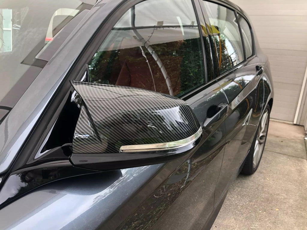 2 pieces Carbon Look Rearview Mirror Covers Caps For BMW Series 1 2 3 4 X M 220i 328i 420i F20 F21 F22 F23 F30 F32 F33 F36 X1