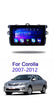 9 Inch Android Car Stereo Supports CarPlay and Android Auto For Toyota Corolla Fielder E140/ E150 2006 - 2013 2 DIN