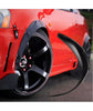 4PC x Plastic Car Body Wheel Eyebrow Fender Flares Durable Matt Black