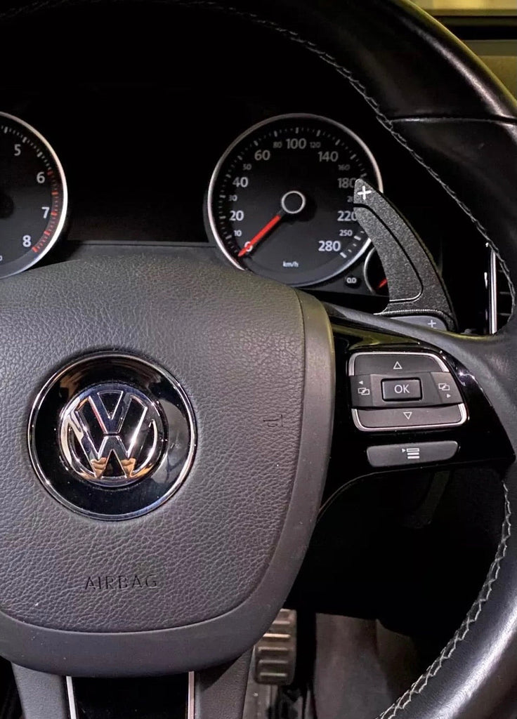 Red Aluminium Paddle Shift Extensions Set For VW Golf 5 MK5 Golf 6 MK6 GTI R20 R36 Tiguan