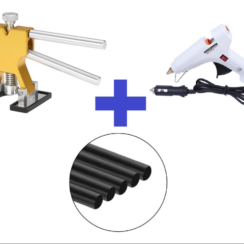PDR Tools Dent Removal Dent Puller Tabs PDR Glue Sticks Dent Lifter Hand Tool Set Toolkit 