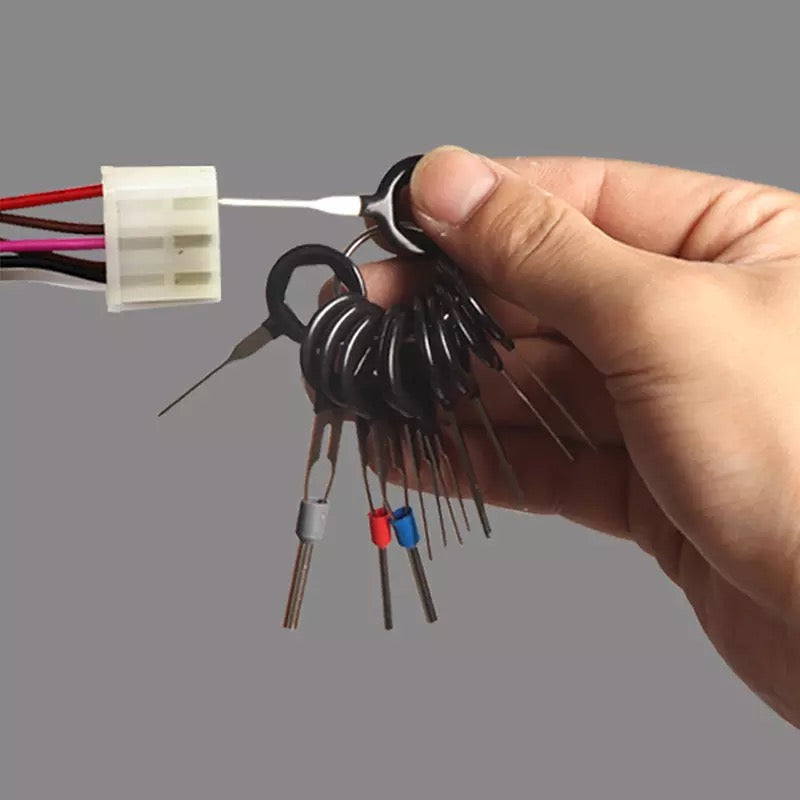 Ex P0376S
11Pcs Car Wire Harness Terminal Extraction Pick Connector Crimp Pin Remove Tool Set Stereo