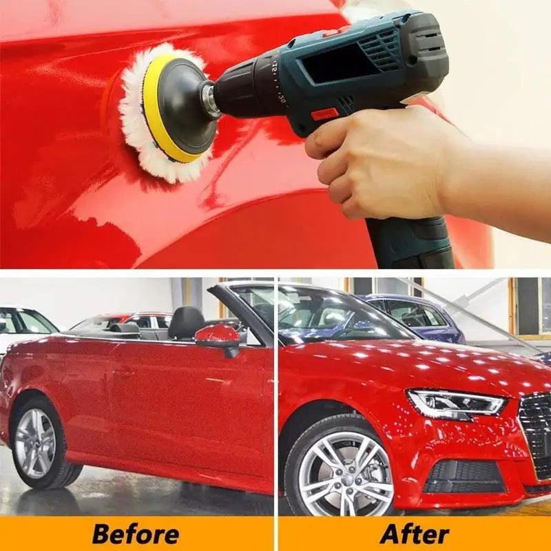 4 Inch Gross Polish Polishing Buffer Pad Kit With Drill Adapter For Car Polish