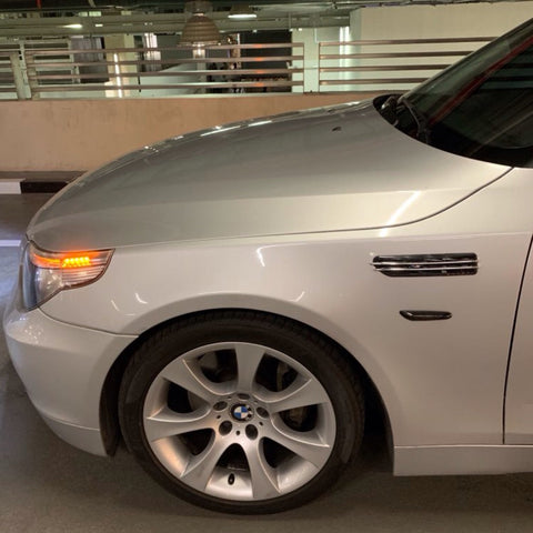 Dynamic Smoked LED Side Indicator Turn Signal Lights For BMW E90 E91 E92 E93 E60 E87 E82 E46