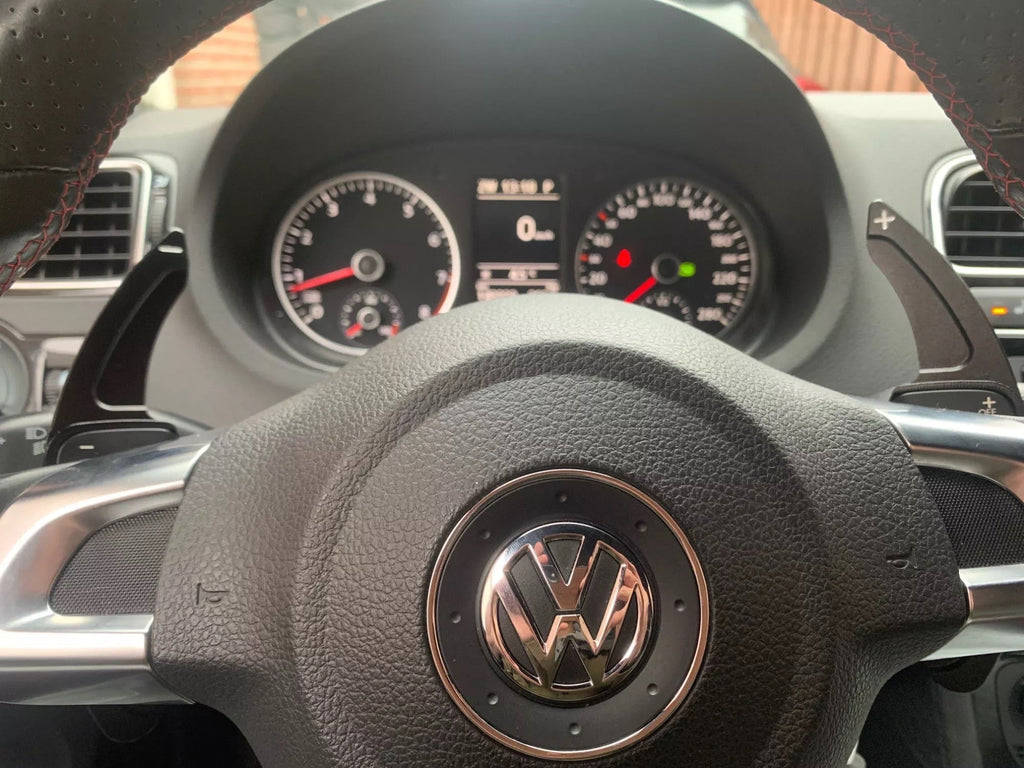 Red Aluminium Paddle Shift Extensions Set For VW Golf 5 MK5 Golf 6 MK6 GTI R20 R36 Tiguan