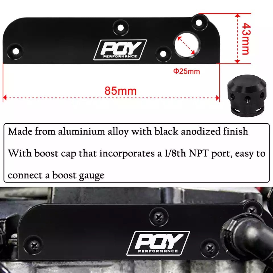**SPECIAL** Billet PCV Valve Delete Plate Kit suit for 2.0T FSI VW Golf 5 Mk5 GTI R Audi A3