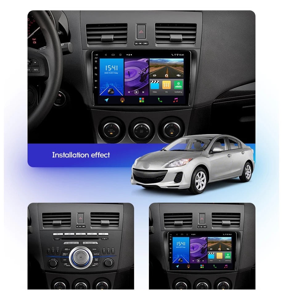 Car Android 9.0 with CarPlay Suitable for Mazda 3 Axela 2009-2012 GPS Radio Stereo 2G 32G WIFI