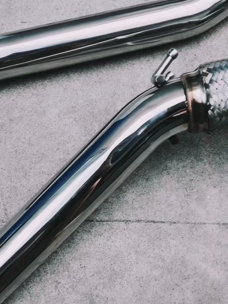 High Flow 3” Catless Downpipe Exhaust For AUDI 8P A3 / S3 AWD VW Golf 6 R 2.0T NZ Stock Auckland warehouse