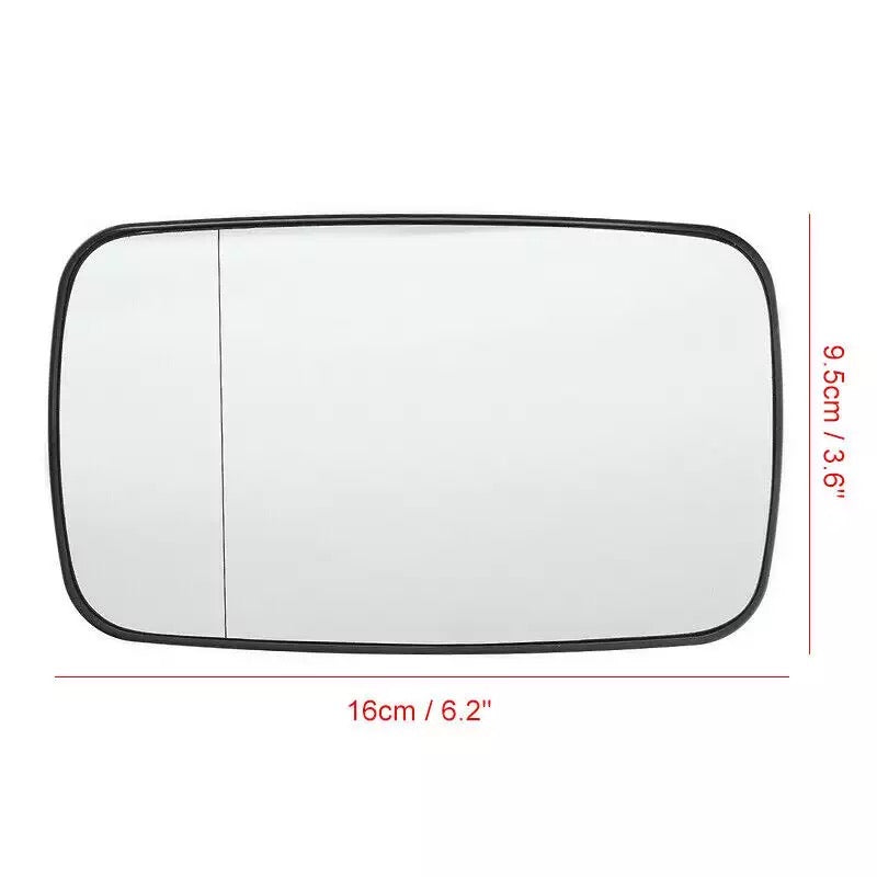 Mirror Glass Fit Left and Right Side For BMW E39 / E46 318i 320i 330i 325i 525i Clear