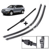 Wiper Blades Full Set Suit For VW Touareg Front And Rear 2003 2004 2005 2006