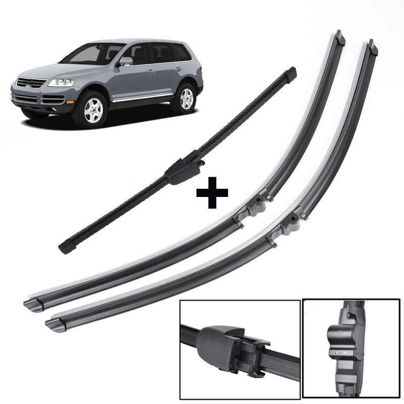 Wiper Blades Full Set Suit For VW Touareg Front And Rear 2003 2004 2005 2006