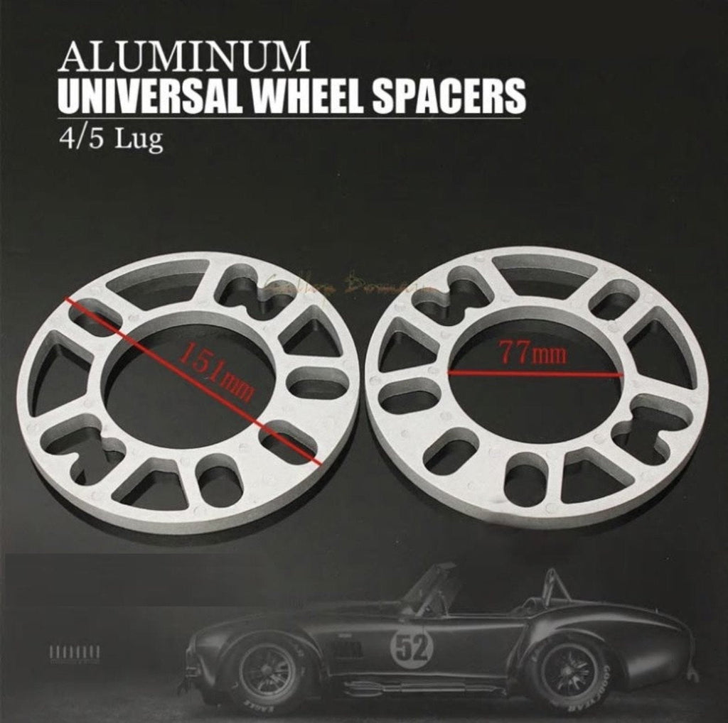 **SPECIAL** 2 PCS 10MM ALLOY ALUMINUM WHEEL SPACERS SHIMS PLATE 4&5 STUD VW Audi, etc.
