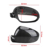 2Pcs Mirror Covers Carbon Fiber Look Replacement for VW Golf 5 MK5