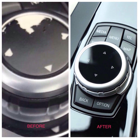 Buttons Cover iDrive Stickers Suitable for BMW 1 2 3 5 7 Series X1 X3 F25 X5 F15 X6 16 F30 F10 F07 E90 F11