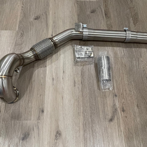 3.5” Stainless Steel Exhaust Decat Downpipe For VW Golf MK7 MK7.5 GTI, Audi A3 1.8T 2.0T FWD 2012+