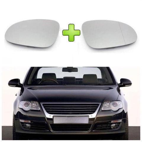 To -
P0318S = P0404S + P1112S
Mirror Glass Set LEFT + RIGHT For VW PASSAT B6 B5.5 Pair of Blind Spot Mirror Glass Clip On Type Part Numbers: 5M0857522H  5M0857522 H 5M0 857 522 H 425 178-1 4251781 425188 1 

ОЕ number

OE reference number(s) comparable with the original spare part number:

OE 5M0857522F — VW

OE 1K0857522 — VW

OE 3B1857522 — VW

OE 7M3857522E — VW  7M3857522 E  7M3 857 522 E

OE 5M0 857 522 F — VW 5M0857522 F

OE 1K0 857 522 — VW

OE 3B1 857 522 — VW