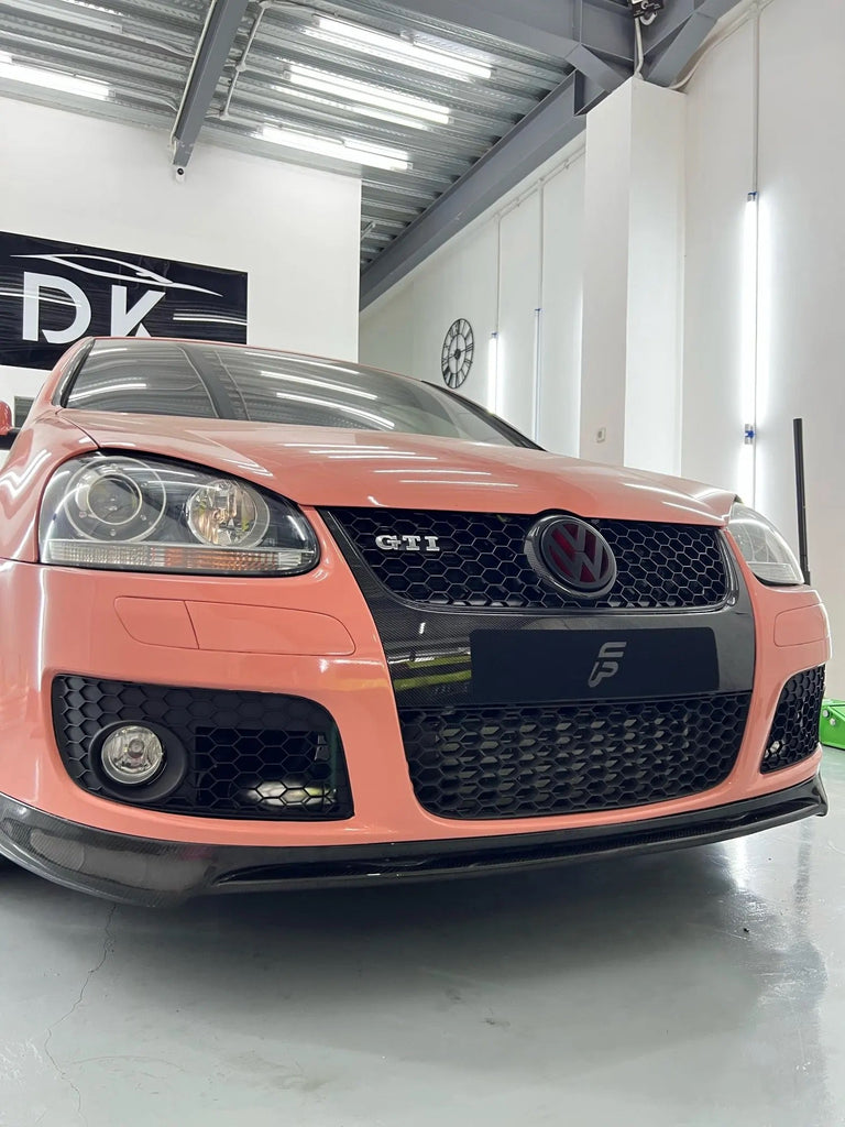 Hex Mesh Fog Light Front Bumper Open Vent Grilles For VW Golf MK5 GTI GT 2005-2009