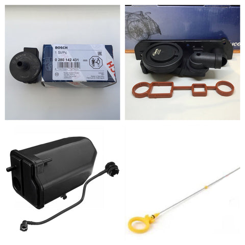 To -
P1668S = 
P1706S1 purve 
P1666S PCV + P0346S seal 
P0826S canister
P2122S dip

EVAP System Kit for VW Golf MK5 GTI 2.0 Turbo FSI Audi A3 TFSI AXX / BWA / BPY Bosch 06E906517 A, 06F129101N 0280142431
1K0201801E 1K0201801 E 1K0 201 801 E, 1K0 201 797 AE, 1K0201797AB 1K0 201 797 AB 1K0201797AF 1K0 201 797AF 1K0 201 797 AF 1K0 201 897 AE
1K0 196 1K0201801E, 1K0 201 801E, 1K0 201 801 E, 1K0201801B, 1K0 201 801 B, 1K0201801C, 1K0 201 801 C, 1K0201801D,  1K0 201 801 D
1K0 201 160BG, 1K0 201 160 BG, 1K0201797R