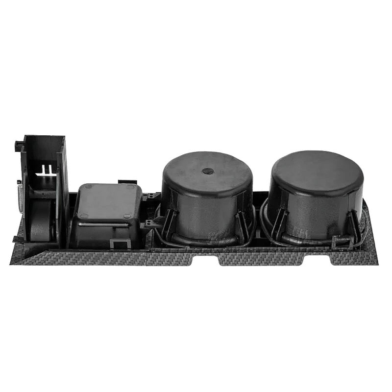 **CLEARANCE** Carbon Fiber Look Front Center Console Cup Rack / Cup Holder Change Box for BMW E46 3 Series