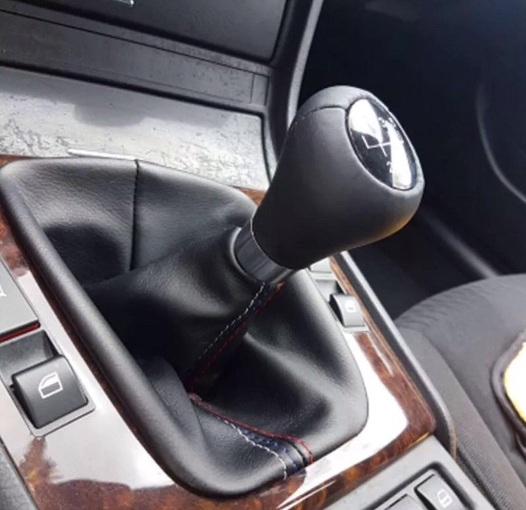Car Shift Gear Stick Dust-proof Cover Handbrake Handle Faux Leather Cover for BMW E30 E36 E34 E46 Z3 Manual Models