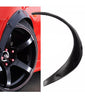 4PC x Plastic Car Body Wheel Eyebrow Fender Flares Durable Matt Black