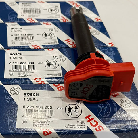 Bosch R8 Red Top Coils Set of 4 Ignition Coils Suitable For Audi R8 A3/4/5/6/7/8 TT Q3/5 For VW Golf GTI Jetta Passat Tiguan CC Tiguan 06E905115G 0221604800