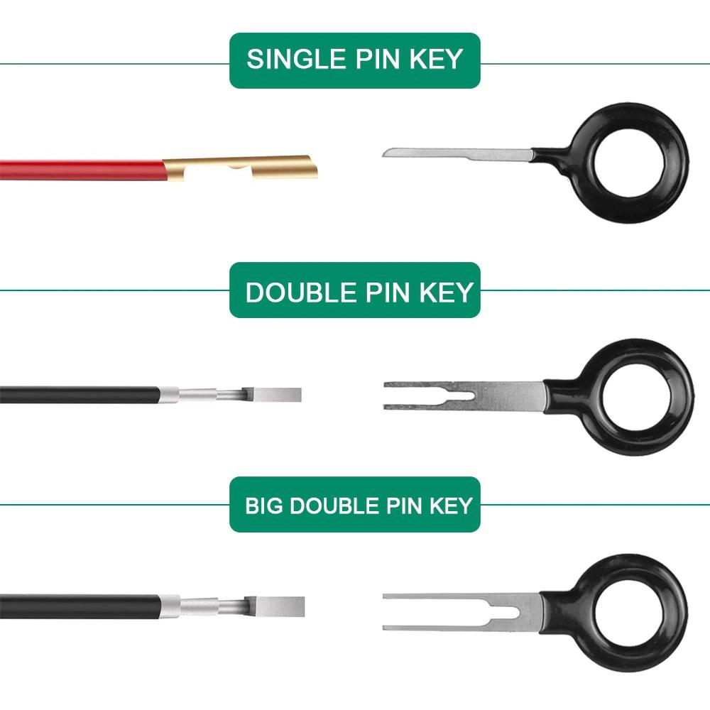 Set of 18Pcs Terminal Removal Keys, Car Electrical Wiring Crimp Connector Pin Extractor Stereo